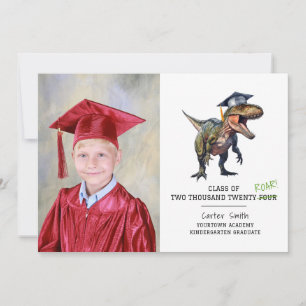 Roar Class of 2024 Kinder Dinosaurus Afstuderen Fo Kaart