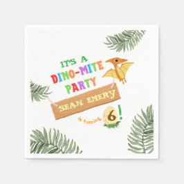 Roar Color: prachtige uitnodiging voor de verjaard Servet