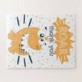 ROAR Dinosaur Birthday Dank u wel Legpuzzel (Horizontaal)