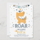 ROAR Dinosaur Birthday Kaart (Voorkant)