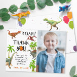 Roar Dinosaur Oerwoud Birthday Foto Dank u wel Bedankkaart<br><div class="desc">Roar Dinosaur Oerwoud Birthday Foto Dank u wel</div>