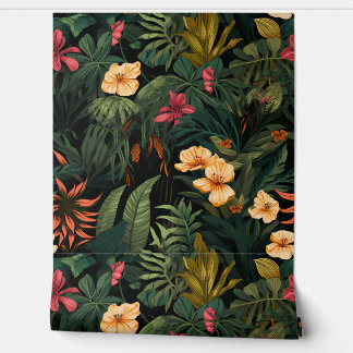 Roar & Explore Rainforest Botanical Behang