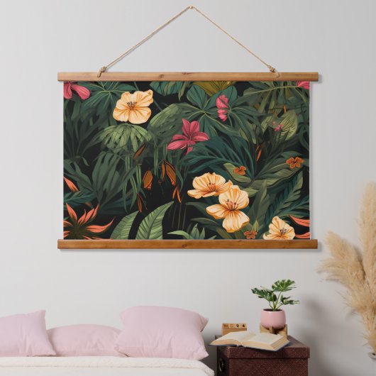 Roar & Explore Rainforest Botanical Hangend Wandkleed (Slaapkamer)