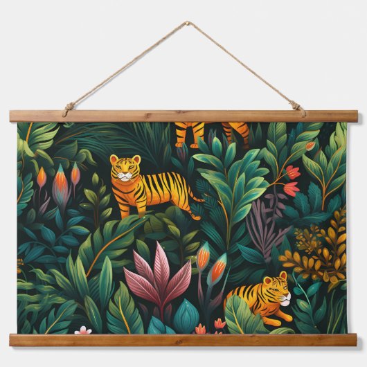 Roar & Explore Rainforest Botanical Hangend Wandkleed (Voorkant)