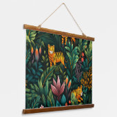 Roar & Explore Rainforest Botanical Hangend Wandkleed (Gebogen)