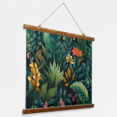 Roar & Explore Rainforest Botanical Hangend Wandkleed (Gebogen)