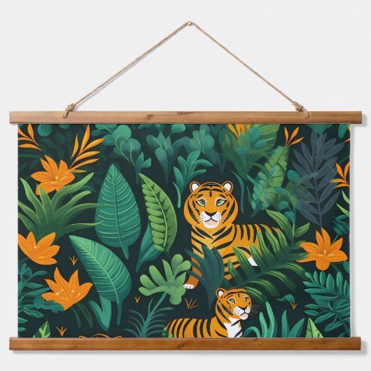 Roar & Explore Rainforest Botanical Hangend Wandkleed (Voorkant)