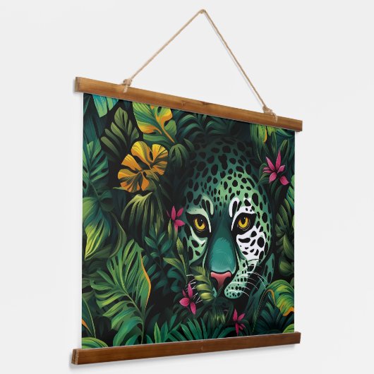 Roar & Explore Rainforest Botanical Hangend Wandkleed (Gebogen)