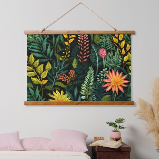 Roar & Explore Rainforest Botanical Hangend Wandkleed (Slaapkamer)