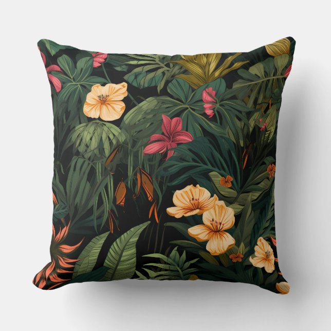 Roar & Explore Rainforest Botanical Kussen (Voorkant)