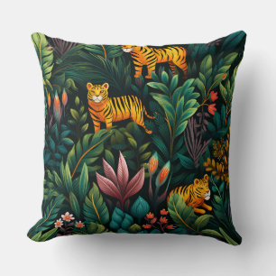 Roar & Explore Rainforest Botanical Kussen