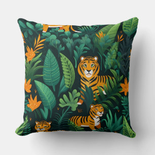 Roar & Explore Rainforest Botanical Kussen