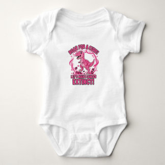 Roar for a Cure Roze Dinosaurus | Breast Cancer Aw Romper
