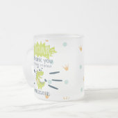 ROAR Green Dinosaur Verjaardagsgunst Gepersonalise Matglas Koffiemok (Voorkant links)