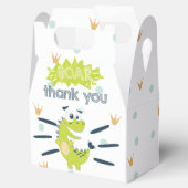 ROAR Groene Dinosaurus Verjaardag Dank u Bedankdoosjes (Geopend)