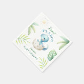 Roar, het is een jongen! Schattige Dino Dinosaur B Servet (Hoek)