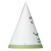 Roar Ik ben een 3-Rex Kinder derde verjaardag Feesthoedjes (Links)