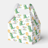 Roar Ik ben een 3-Rex Kinder derde verjaardag part Bedankdoosjes (Achterkant)