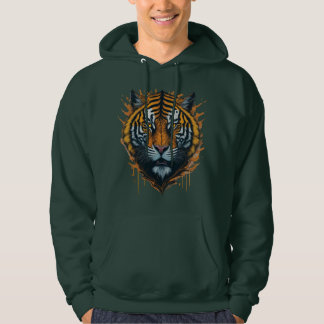 Roar in Rainbow: een veelkleurige tijger Hoodie