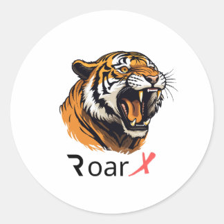 Roar in stijl: Majestic Tiger Face sticker