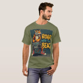 Roar into Beats – Wild Music-Inspired T-shirt (Voorkant volledig)