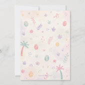 Roar Into Fun Dinosaur Invitation Editable Kaart (Achterkant)