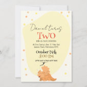 Roar into Fun: Kinder Schattige Dino-Theme Verjaar Kaart (Voorkant)