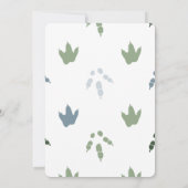 Roar is een Boy T-Rex dinosaurus Baby shower Kaart (Achterkant)