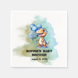 Roar is een Boy T-Rex dinosaurus Baby shower Servet