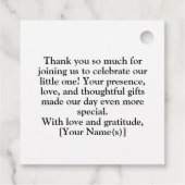 Roar it a boy dinosaurus Dank je Bedankjes Labels (Achterkant)