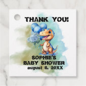 Roar it a boy dinosaurus Dank je Bedankjes Labels (Voorkant)