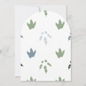 Roar It A Boy T-Rex Dinosaur Baby shower Arch Kaart (Achterkant)