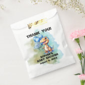 Roar It's A Boy Baby shower Favorietentassen Bedankzakje (Gezegeld)