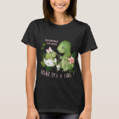 Roar It's a Girl! Baby Shower Mom's T-shirt (Voorkant)