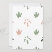 Roar It's A Girl T-Rex Baby Dinosaurus Kaart (Achterkant)