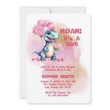 Roar It's A Girl T-Rex Baby Dinosaurus