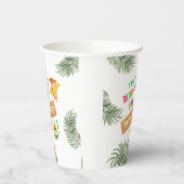 Roar kleur: prachtige dinosaurus verjaardag papieren bekers (Links)