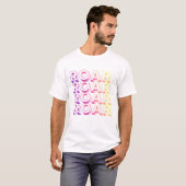 ROAR Levendige Gradiënt Typografie Moderne Uniseks T-shirt (Voorkant volledig)