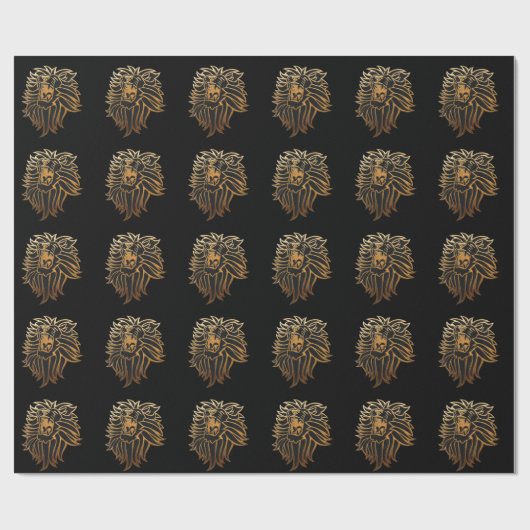 Roar Lion Graphic Cadeaupapier (Vlak)