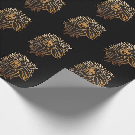 Roar Lion Graphic Cadeaupapier (Hoek)