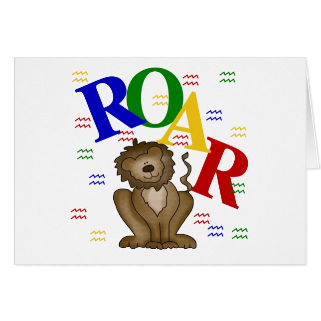 Roar Lion T-shirts en geschenken (Voorkant Horizontaal)