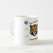Roar met de dappere tijger koffiemok (Voorkant links)
