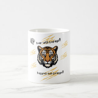 Roar met de dappere tijger koffiemok