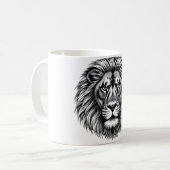 Roar met Pride Lion T-shirt Koffiemok (Voorkant links)