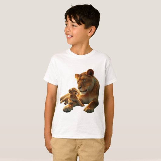 Roar met trots in dit Leeuw T-shirt (Voorkant volledig)