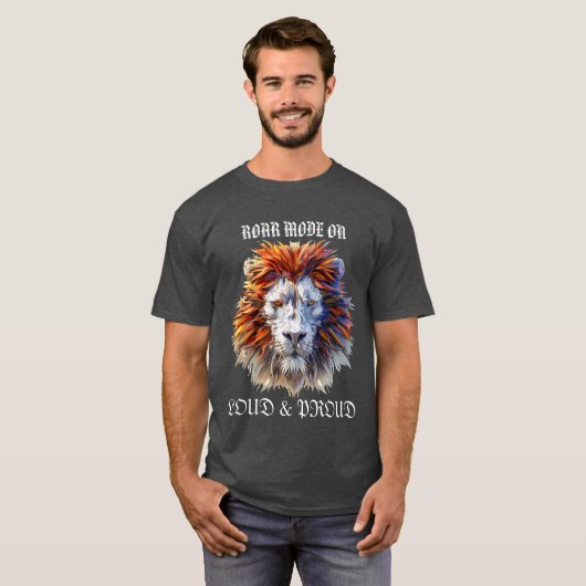 Roar Mode On – Bold Lion Shirt (Voorkant volledig)