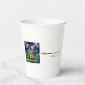 Roar More, Worry Less Cup Papieren Bekers (Achterkant)