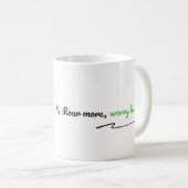 Roar More, Worry Less – Editable Dinosaur Mug Koffiemok (Voorkant rechts)