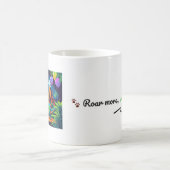 Roar More, Worry Less – Editable Dinosaur Mug Koffiemok (Center)