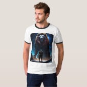 Roar of the Beast: Monster Lion grafische T-shirts (Voorkant volledig)